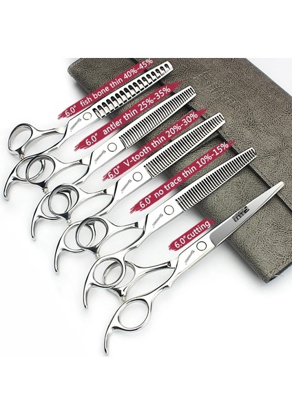 6 Inç Set Sharonds Berber Makası 6 "6.5" Profesyonel Makaslar Ev Kuaförlük Salonu Kesme Seti Yüksek Kaliteli Kuaför Makası (Yurt Dışından)