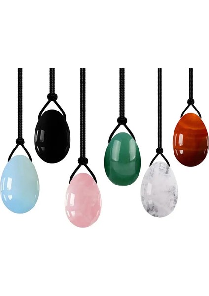 Siyah Obsidian L-4.5X3CM Yoni Yumurta Kegel Egzersiz Pelvik Zemin Masajı Kadınlar Için Doğal Yeşim Taş Yeşim Topları Vajinal Masaj Sağlığı Sağlığı (Yurt Dışından)