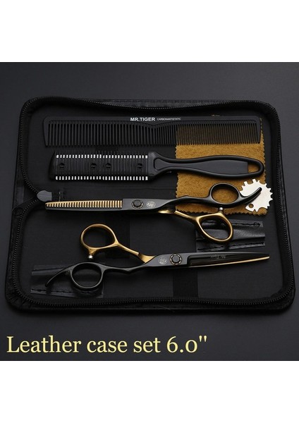 6.0 Ct Case1 Hjzc Keskin Bıçak 5.5 6.0 Saç Makası Profesyonel Berber Makası Kuaförlük Makası Salon Saç Kesme Inceltme Makas Seti (Yurt Dışından)