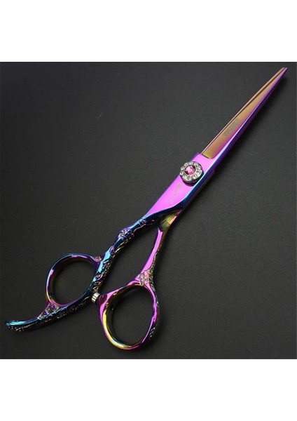 6 Inç Kesme Sharonds Japonya 440C Profesyonel Kuaförlük Sol El Makası 6 Inç Mor Salon Berber Dükkanı Inceltme Makas Seti (Yurt Dışından) modelleri