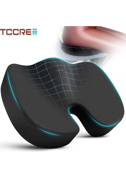 2-Gül Kırmızı Seyahat Kuyruk Sokumu Koltuk Minderi Bellek Köpük U-Şekilli Yastık Sandalye Minderi Pedi Araba Ofis Kalça Desteği Masaj Ortopedik Yastık (Yurt Dışından) fırsatları