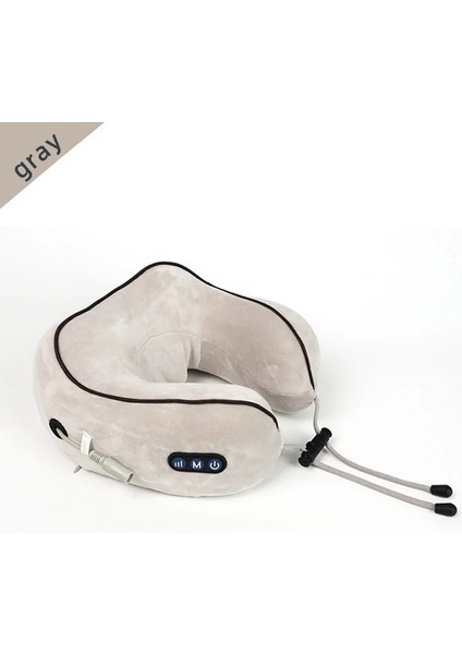 Gri Elektrikli Boyun Masaj Yastığı Çok Fonksiyonlu Masaj Yastığı Cihazı Servikal Sağlıklı Massageador Gevşeme Yastık Masajı (Yurt Dışından)