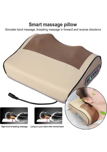 Gri Elektrikli Boyun Masaj Yastığı Çok Fonksiyonlu Masaj Yastığı Cihazı Servikal Sağlıklı Massageador Gevşeme Yastık Masajı (Yurt Dışından) fırsatları