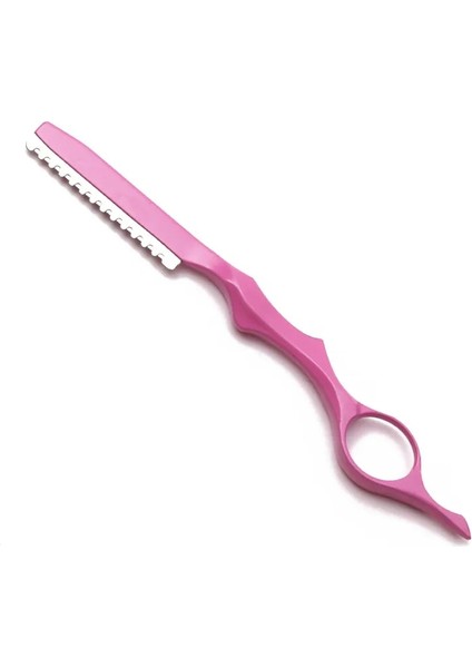 Pembe Profesyonel 2 In 1 Kesim Saç Makas Jilet Kesme Berber Inceltme Makası Saç Kesimi Makas Saç Kesme Makinesi Kuaför Makası (Yurt Dışından)