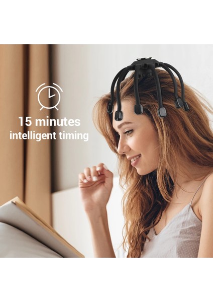 12 Pençe 3 Mod Elektrikli Kafa Masajı Kablosuz Bağlantı Müzik 4 Mod Kafa Kazıyıcı Masaj Saç Derisi Yorgunluğu Giderir Rahatla Beyin USB Şarjı (Yurt Dışından) fiyatları