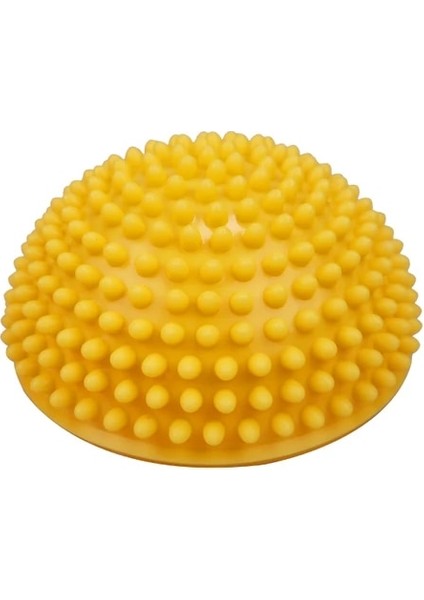 Sarı Yeni Şişme Yoga Masaj Topları Pvc Yarım Küre Fitball Kadın Çocuk Eğitmen Dengeleme Topu Spor Salonu Sağlık Spor Pilates (Yurt Dışından)