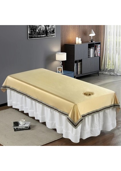 Zencefil Işlemeli 90CM210CM Delik Yatak E-Tablosu Masaj Masası Güzellik Yatağı Yaz Nefes Kalınlaşmak Buz Ipek Levha Spa Salonu Adanmış (Yurt Dışından)