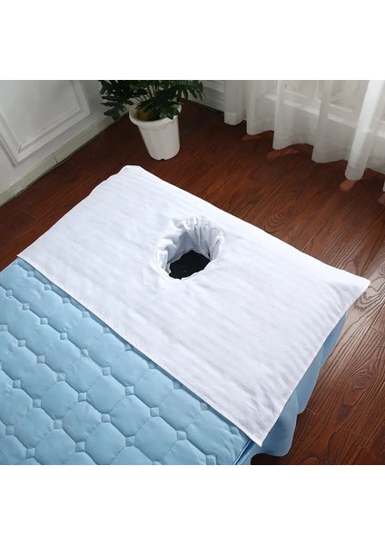 Mor 55CMX80CM Yüz Delikli Pamuklu Masaj Havlusu, Tuina El Bezi, Massge Masa Örtüsü, Sırt Yürüyüşü 5 Adet (Yurt Dışından)