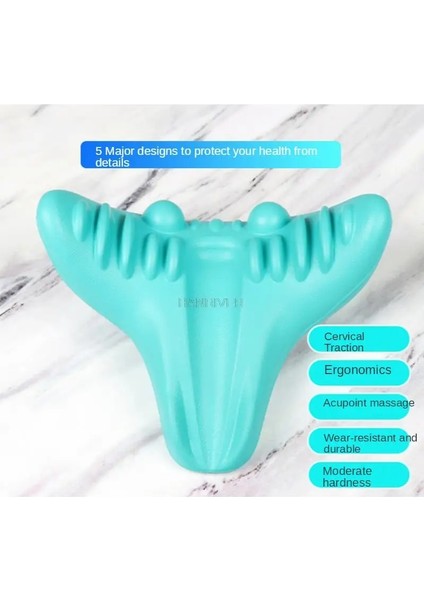 Mavi Servikal Masaj Boyun Masaj Yastığı Boyun Ağrısını Hafifletir Akupunktur Bakımı Boyun ve Omuz Masaj Masaj Yastığı (Yurt Dışından)