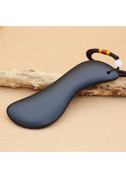 Doğal Sibin S Şekli Taş Yüz Kazıma Plakası Göz/boyun Akupunktur Masajı Sırt Kazıma Masaj Taşı (Yurt Dışından)