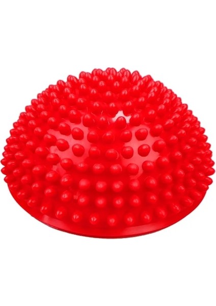 02 16 cm Yoga Topu Pvc Şişme Masaj Noktası Yarım Fit Top Denge Eğitmen Sabitleyici Gym Pilates Fitness Dengeleme Masaj Topu (Yurt Dışından)