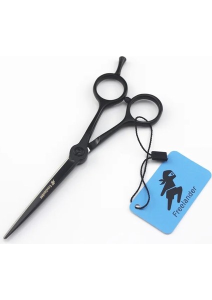 Sadece Kesme Saç Makas 5 "japonya 440C Siyah Pişirme Boya Profesyonel Keskin Kenar Kuaförlük Makası Kesme Makası Inceltme Makas Seti (Yurt Dışından)