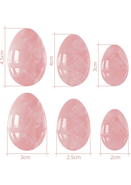 Delinmiş Set Hiçbir Kutu Gül Kuvars Yoni Yumurta Yeşim Yumurta Kadın Kegel Egzersiz Yeşim Masaj Vajinal Kaslar Sıkma Topu Kristal Kegel Yumurta Yoni Değnek (Yurt Dışından) fiyatları