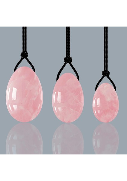 Delinmiş Set Hiçbir Kutu Gül Kuvars Yoni Yumurta Yeşim Yumurta Kadın Kegel Egzersiz Yeşim Masaj Vajinal Kaslar Sıkma Topu Kristal Kegel Yumurta Yoni Değnek (Yurt Dışından) indirimleri