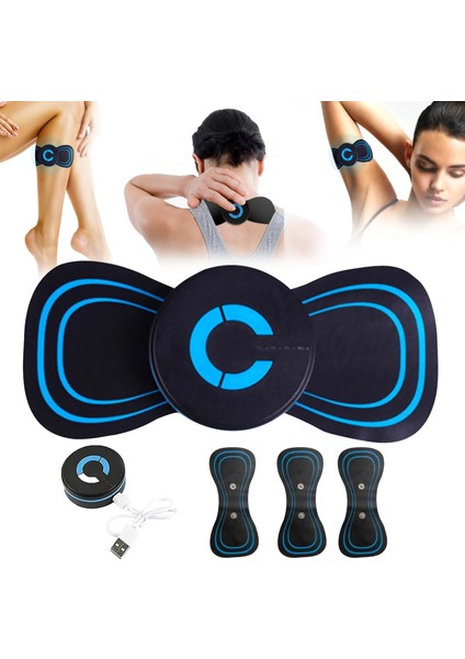2 Adet Pedleri Taşınabilir Boyun Masajı Mini Elektrikli Uygun Akıllı Servikal Masaj Çıkartmaları Meridyen Masaj Kas Rölyef Ağrısı (Yurt Dışından) modelleri