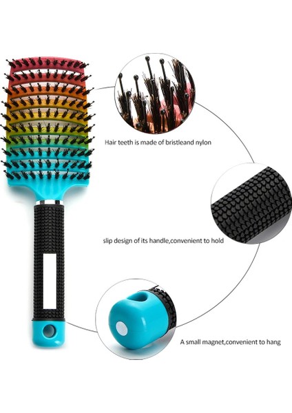 Gül Saç Derisi Masaj Tarak Saç Fırçası Rölyef Stres Erkek Kadın Islak Kıvırcık Detangle Saç Fırçası Salon Kuaförlük Şekillendirici Saç Bakımı (Yurt Dışından) modelleri