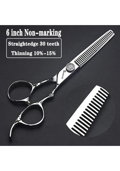 6 Inç Inceltme 6/7 Inç JAPAN440C Çelik Profesyonel Berber Makası Saç Tasarım Aracı Berber Makası Kuaför Kuaförlük Makas Salon (Yurt Dışından)