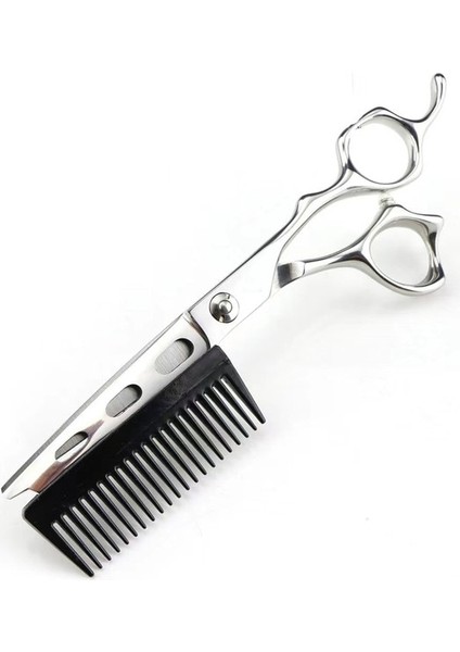 Şerit Kesme 6 Inç Profesyonel Berber Saç Makası Çıkarılabilir Tarak ile Entegre Kuaför Kesme Makası Japonya'da 440C Çelikten Yapılmış (Yurt Dışından)
