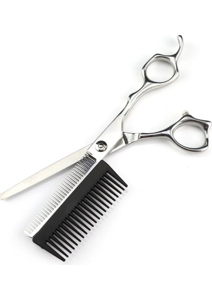 Şerit Kesme 6 Inç Profesyonel Berber Saç Makası Çıkarılabilir Tarak ile Entegre Kuaför Kesme Makası Japonya'da 440C Çelikten Yapılmış (Yurt Dışından) indirimleri