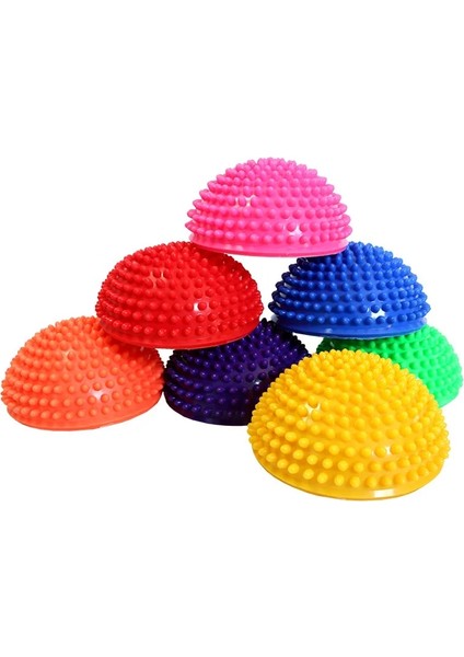 Mor 16 cm Yoga Topu Pvc Şişme Masaj Noktası Yarım Fit Top Denge Eğitmen Sabitleyici Gym Pilates Fitness Dengeleme Masaj Topu (Yurt Dışından) fırsatları