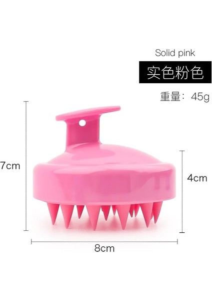 4 Yumuşak Silikon Masaj Tarak Taşınabilir Yuvarlak Kafa Fırça Şampuan Saç Derisi Yıkama Temiz Duş Banyo Spa Islak ve Kuru Sağlık Güzellik Fırçası (Yurt Dışından) fiyatları