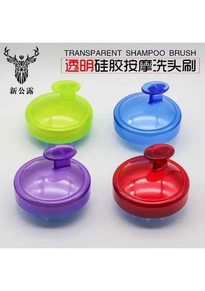 4 Yumuşak Silikon Masaj Tarak Taşınabilir Yuvarlak Kafa Fırça Şampuan Saç Derisi Yıkama Temiz Duş Banyo Spa Islak ve Kuru Sağlık Güzellik Fırçası (Yurt Dışından) indirimleri