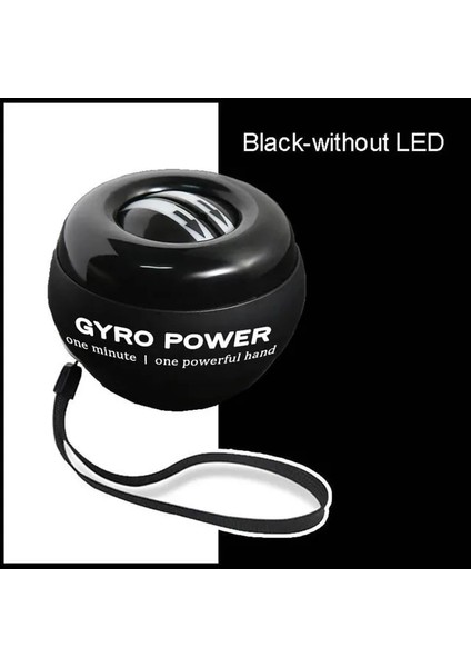 Siyah-Led LED Bilek Topu Kendiliğinden Başlangıç Jiroskopik Powerball Gyro Güç Sayaç Kolu ile El Kas Çalıştırıcı Fitness Itsmart (Yurt Dışından)