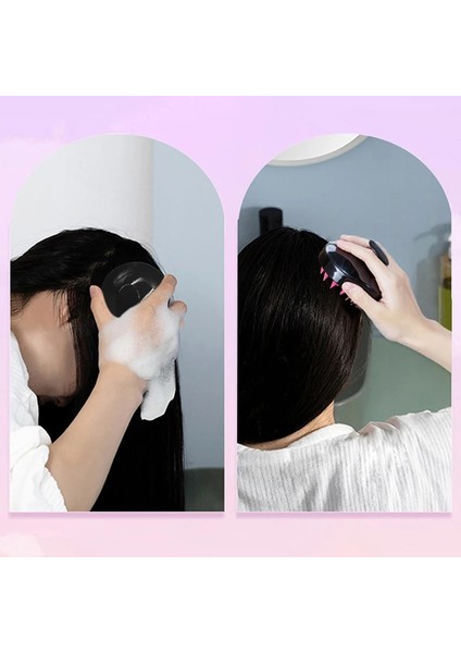 Style3 Saç Saç Derisine Masaj Şampuan Fırçası Yumuşak Masaj Şampuan Fırçası Temiz Saç Derisi Banyo Tarağı Saç Derisi Güzellik Sağlık (Yurt Dışından)