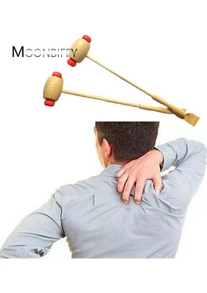 1 1 Adet Dayanıklı Bambu Masaj Geri Scratcher Ahşap Gövde Rulo Sopa Backscratcher Masaj Aracı Uygun Pençe Sırt Masajı (Yurt Dışından)