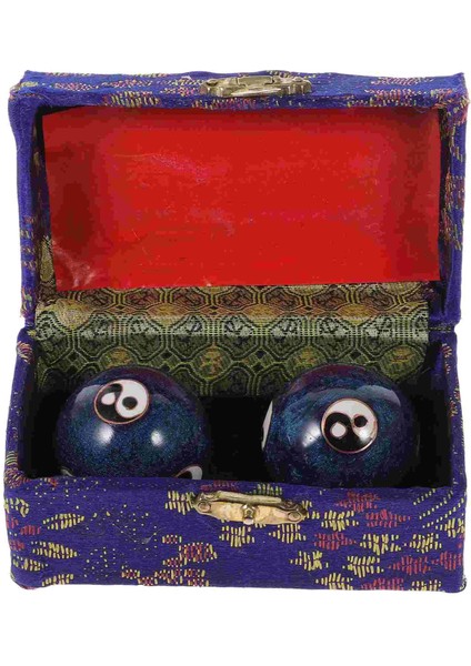 Mavi Baoding Topları Yin-Yang Çin Meditasyon El Tai Sağlık Stres Rahatlatmak Parmak Egzersizi Kıdemli Için (Yurt Dışından) indirimleri