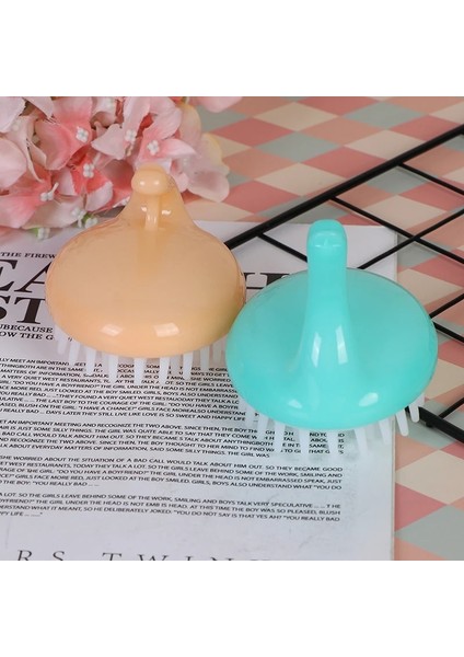 Geniş Diş El Tarak Silikon Saç Derisi Masaj Fırçası Yıkama Tarağı Mini Kafa Meridyen Masajı (Yurt Dışından) modelleri