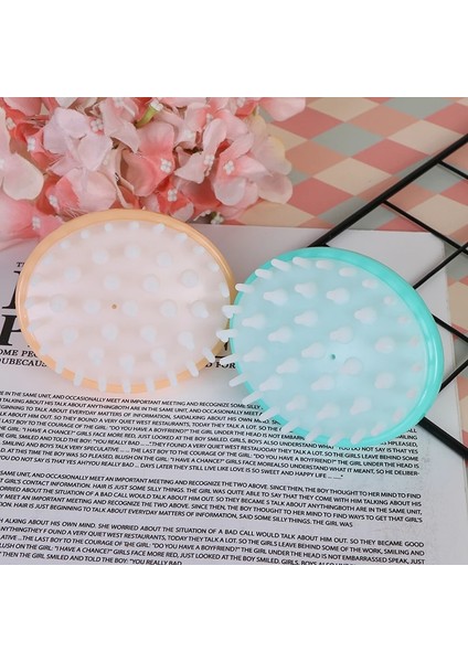 Geniş Diş El Tarak Silikon Saç Derisi Masaj Fırçası Yıkama Tarağı Mini Kafa Meridyen Masajı (Yurt Dışından) fırsatları