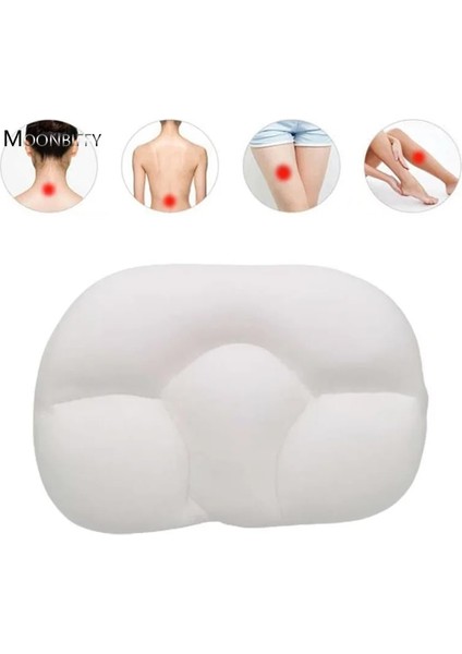 Beyaz Vücut Masajı Çok Yönlü Uyku Yastığı Boyun Masajı Uyku Yumurta Şekilli Baş Masajıyastık Baş Masajı Sağlık Masajı Yastığı (Yurt Dışından)