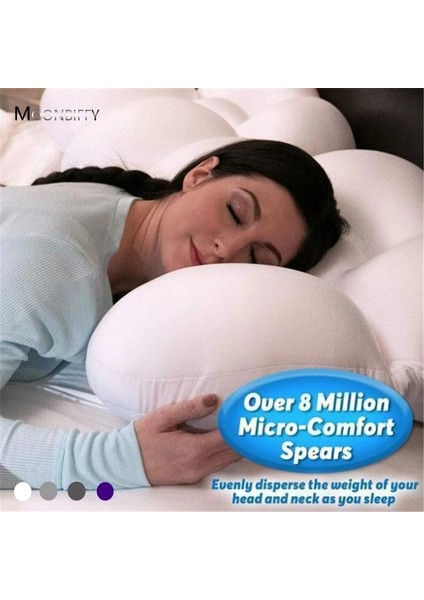 Beyaz Vücut Masajı Çok Yönlü Uyku Yastığı Boyun Masajı Uyku Yumurta Şekilli Baş Masajıyastık Baş Masajı Sağlık Masajı Yastığı (Yurt Dışından) modelleri