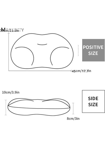 Beyaz Vücut Masajı Çok Yönlü Uyku Yastığı Boyun Masajı Uyku Yumurta Şekilli Baş Masajıyastık Baş Masajı Sağlık Masajı Yastığı (Yurt Dışından) indirimleri