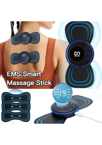 2 Ana Bilgisayar ve 4 Yama Boyun Masajı Ems Kas Stimülatörü Jel Servikal Rölyef Ağrısı Relax Sırt Masajı Yama Boyun Massageador Omuz Gevşeme (Yurt Dışından) fırsatları