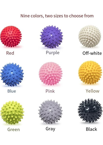 9 cm Siyah 7.5 cm Pvc Dikenli Masaj Topu Stres Giderici Rulo Spor Fitness Plantar Fasiit Rahatlatıcı Egzersiz El Ayak Sırt Masajı (Yurt Dışından) modelleri