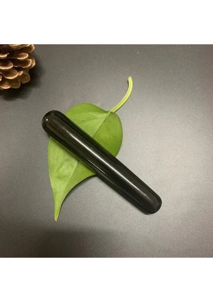 Siyah Gül Kuvars Değnek Doğal Beyaz Kristal Masaj Değnek Obsidyen Sopa Doğal Taş Vücut Masaj Sopa Yüz Masajı Bar (Yurt Dışından)
