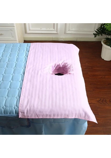 Pembe 40CMX60CM Yüz Delikli Pamuklu Masaj Havlusu, Tuina El Bezi, Massge Masa Örtüsü, Sırt Yürüyüşü 5 Parça (Yurt Dışından)