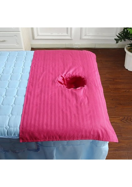 Pembe 40CMX60CM Yüz Delikli Pamuklu Masaj Havlusu, Tuina El Bezi, Massge Masa Örtüsü, Sırt Yürüyüşü 5 Parça (Yurt Dışından)