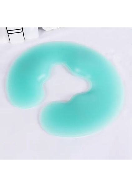 U Şekli Yeşil Spa Masaj Yastığı Tartı Aksesuarları Silikon Yumuşak Cilt Bakımı Jel Yüz Relax Kafalık Kafa Beşiği Yastık Ev Güzellik Salonu Için (Yurt Dışından)