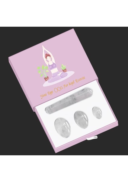 Yeşil Taş Delikli Yoni Yumurta Seti Kutusu ile Kadın Kegel Egzersiz Yeşim Yumurta Vajinal Kaslar Sıkma Topu Masaj Yoni Değnek Yeşim Masajı (Yurt Dışından) indirimleri