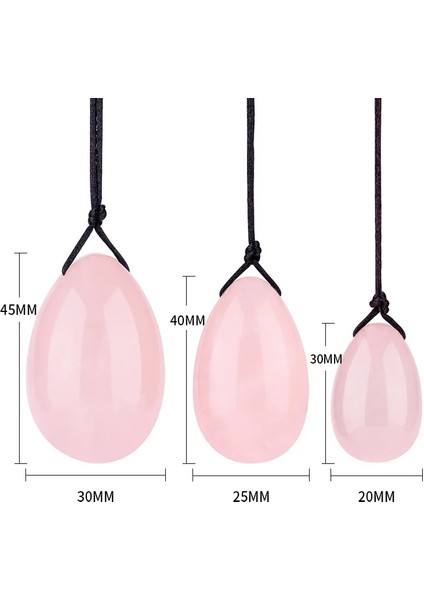 Black-M 100% Saf Doğal Kuvars Yoni Yumurta Seti Kegel Egzersiz Topları Vginal Topları Kas Yeşim Yumurta Masaj Topu Vajinal Sıkma Topu (Yurt Dışından) modelleri