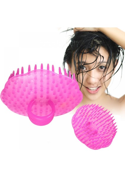 Gösterildiği Gibi Şampuan Başlığı Saç Derisi Masaj Fırçası Plastik Vücut Fırçası Saç Yıkama Tarak Banyo Spa Duş Fırçası Masaj Fırçası Saç Fırçası (Yurt Dışından)