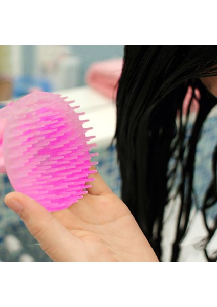 Gösterildiği Gibi Şampuan Başlığı Saç Derisi Masaj Fırçası Plastik Vücut Fırçası Saç Yıkama Tarak Banyo Spa Duş Fırçası Masaj Fırçası Saç Fırçası (Yurt Dışından)