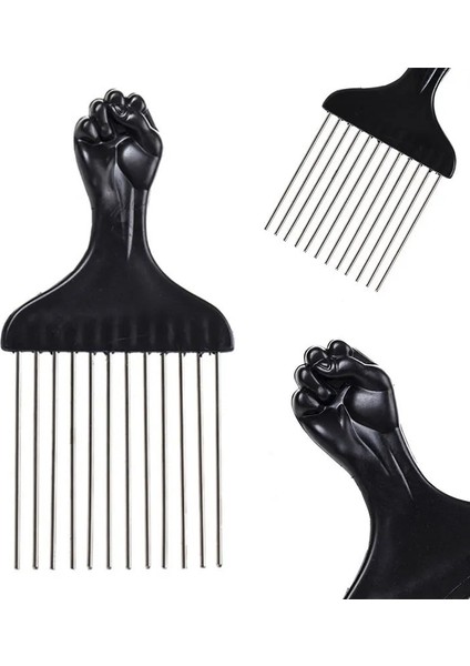 Tip 2 Erkekler Afrika Tarzı Seçim Saç Tarak Salon Kullanımı Siyah Yumruk Afro Tarak Fırça Kuaförlük Saç Şekillendirici Aracı Saç Bakımı Tarak (Yurt Dışından)