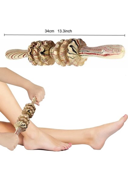 Stil 4 Tcare Ahşap Egzersiz Silindiri Gua Sha El Selülit Blasters Spor Yaralanması Vücut Tetik Noktası Kas Rulo Çubukları Masaj (Yurt Dışından) fiyatları