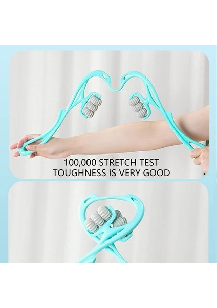 Mavi 6 Top Rulo Servikal Omurga Masajı Rulo Sırt Masajı Manuel Yorgunluğu Gidermek Için Kullanın Omuz Boyun Enstrüman Lomber Yoğurma Ev (Yurt Dışından) indirimleri