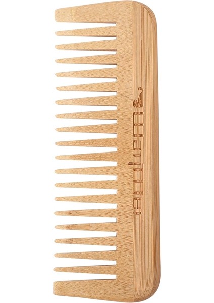 F Doğal Bambu Geniş Diş Tarak Dolaşık Açıcı Tarak Anti-Statik Kıvırcık Saç Kadın Erkek Yumuşatma Masaj Sağlıklı Saç Fırçası (Yurt Dışından) fırsatları