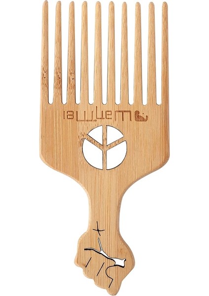 F Doğal Bambu Geniş Diş Tarak Dolaşık Açıcı Tarak Anti-Statik Kıvırcık Saç Kadın Erkek Yumuşatma Masaj Sağlıklı Saç Fırçası (Yurt Dışından) indirimleri